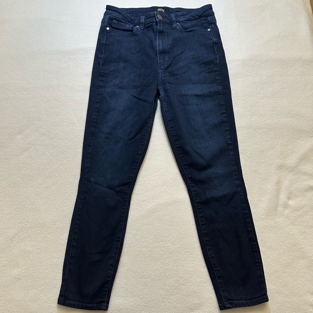PAIGE Dark Indigo Skinny Jeans